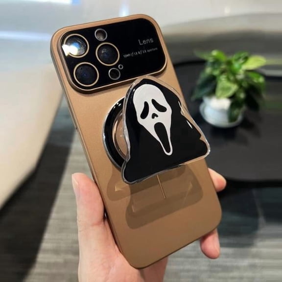 Scream Phone Grip, Scary Smartphone Holder, Halloween Accessory, Horror Lover Gift