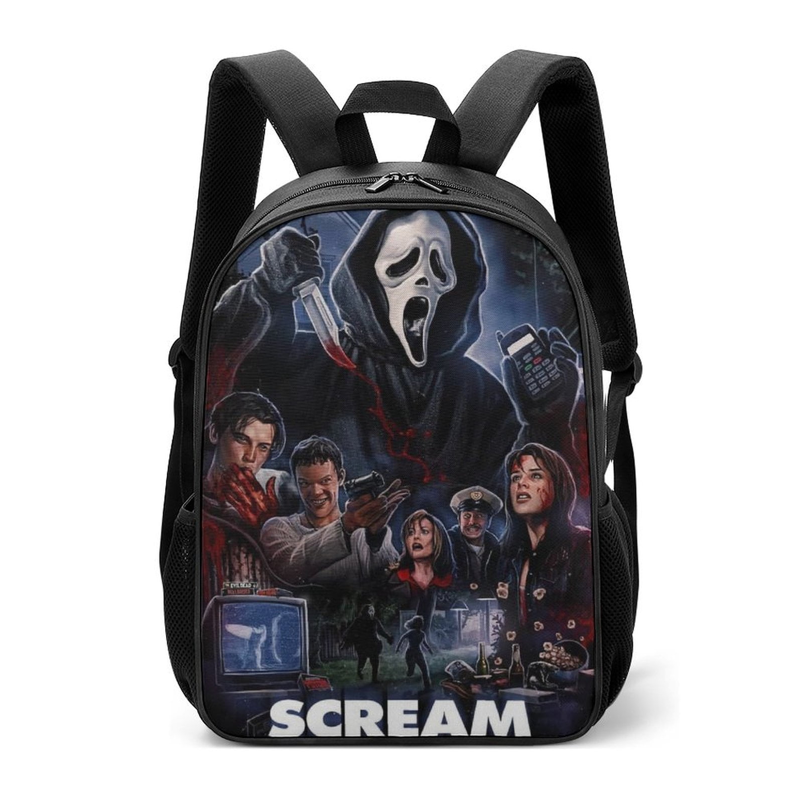 Scream Scary Movie School Bag Casual Adjustable Backpack Daypack ...