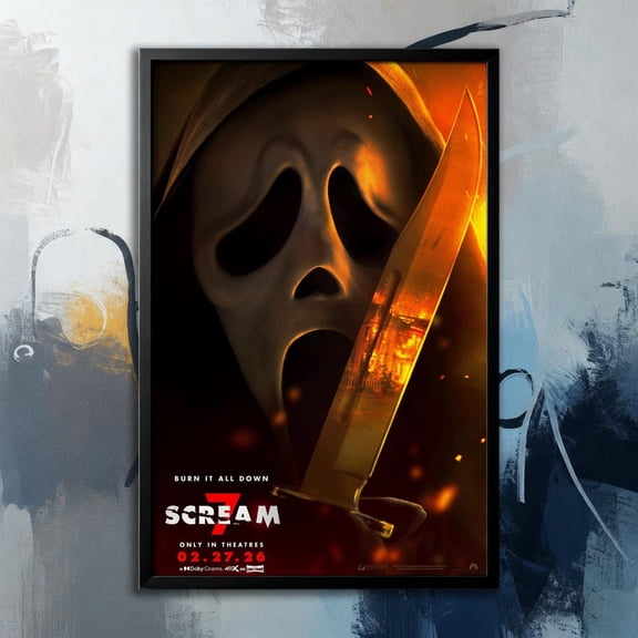 Scream Seven Movie Poster, Wall Art, Unframed Paper Poster 16x20in