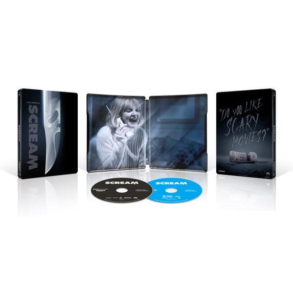 Paramount, Scream Steelbook 4K Ultra HD, Horror Movie, Rated R ...