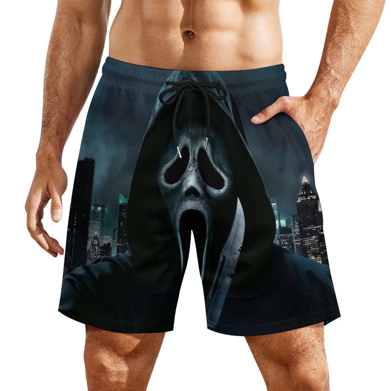 Scream VI Ghostface Men's Board Shorts Swim Trunks Quick Dry Beach ...