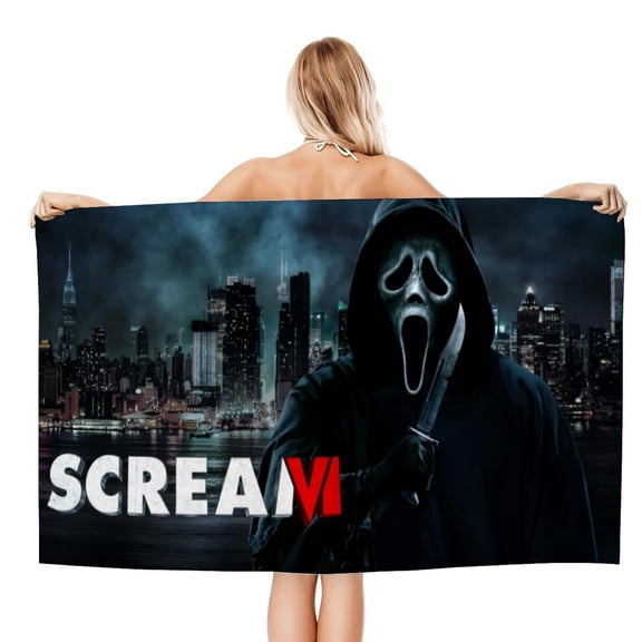 Scream VI Gifts Beach Towel for Women Girl Birthday Inspired Fan Bath Outdoor Music Lover