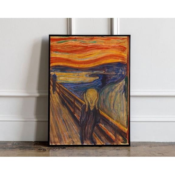 Scream Wall Art Print, Unframed Paper Poster 8x10in