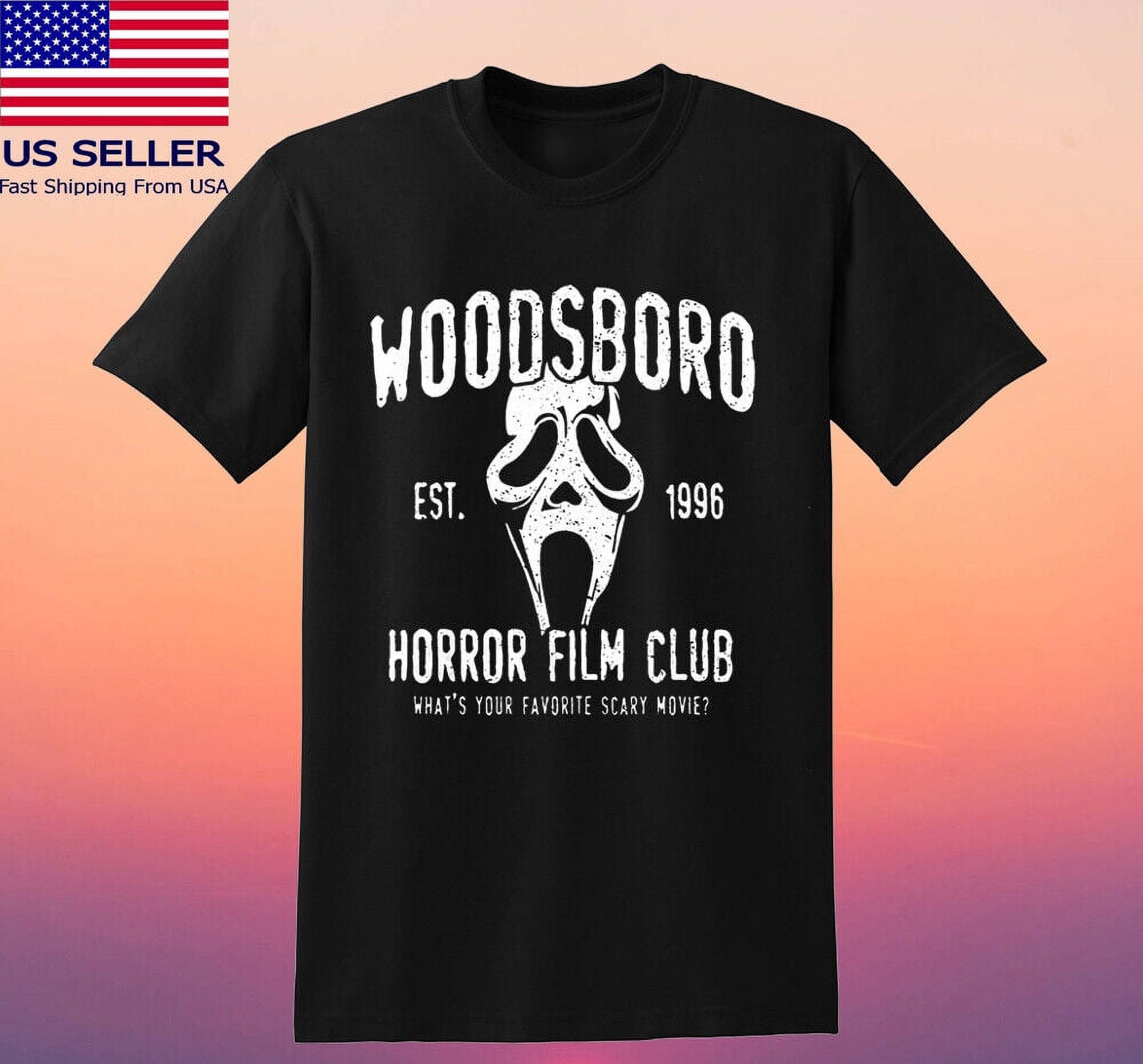 Scream Woodsboro High School Horror Club Men's Black Tshirt Size S5XL