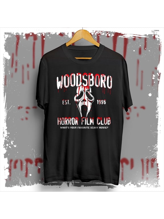 Scream horror movie tshirt Ghostface Woodsboro horror film club shirt, halloween