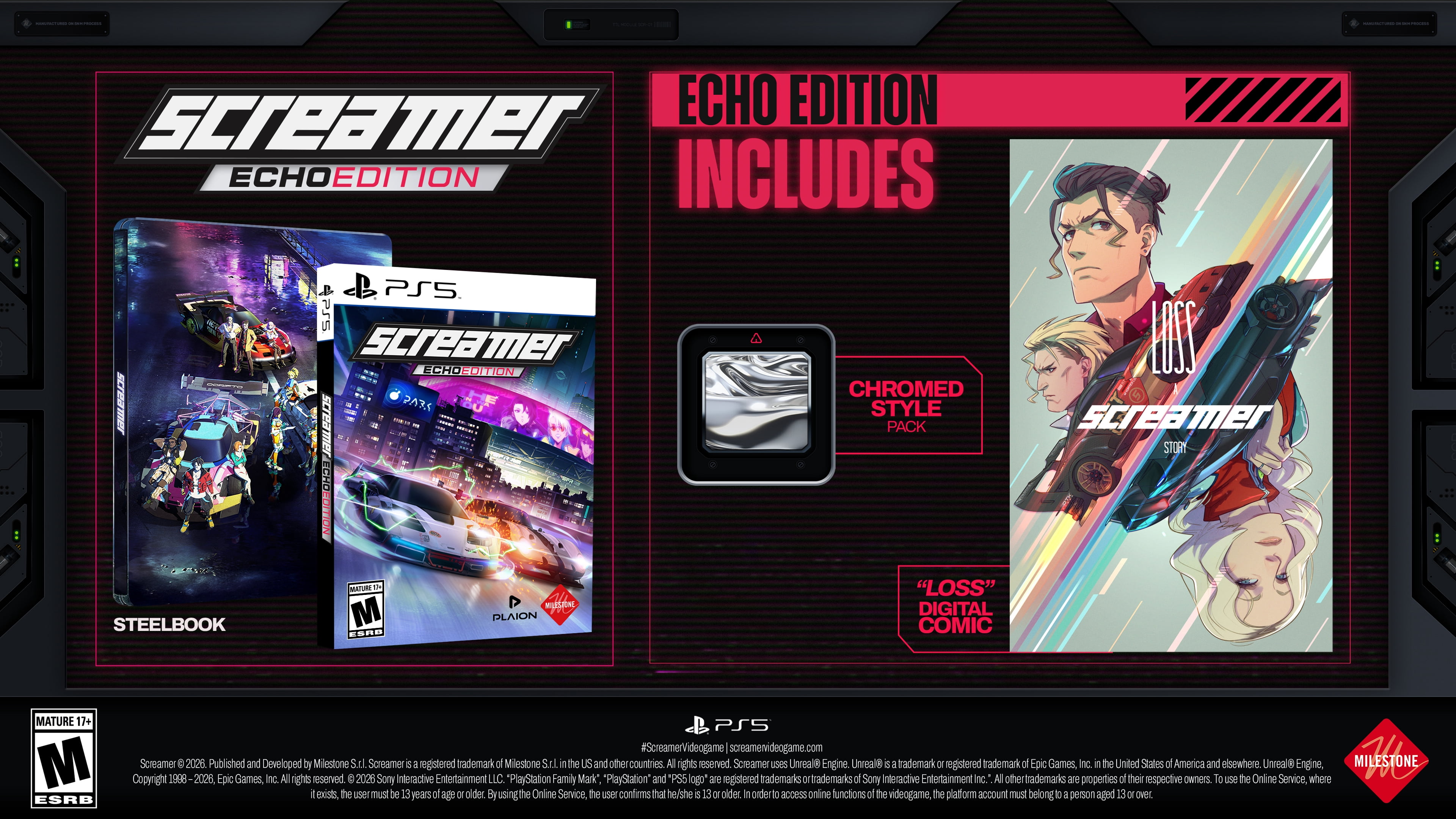 Screamer Echo Edition with Steelbook- PlayStation 5