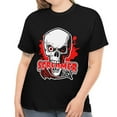 thumbnail image 1 of Screamer Halloween Tshirts Women Plus Size 1X 2X 3X 4X 5X Evil Skeleton Plus Size Halloween Costumes for Women, 1 of 7