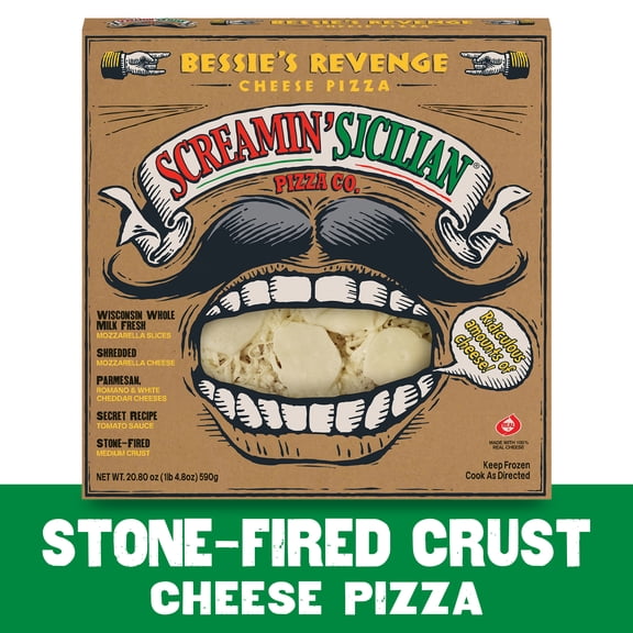 Screamin' Sicilian Original Pizzeria Crust Bessie's Revenge Frozen Cheese Pizza, 20.8 oz