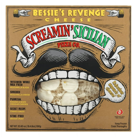 Screamin' Sicilian Original Pizzeria Crust Bessie's Revenge Frozen Cheese Pizza, 20.8 oz