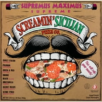 Screamin' Sicilian Original Pizzeria Crust Supremus Maximus Frozen Pizza, 25 oz
