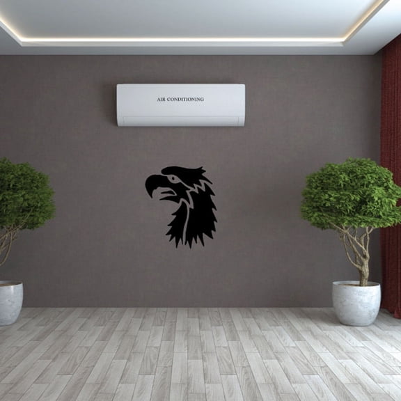 Screaming American Eagle Head Decal - 36 Inches