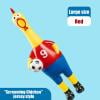 Screaming Chicken Soccer Player Adult Collectible - Funny Squeeze Rubber Gag Gift