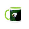 thumbnail image 1 of 3dRose, Screaming Eagle, 11oz Two-Tone Green Mug, 1 of 3