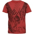 thumbnail image 1 of Screaming Eagle American Flag Mens Ringer T Shirt Heather Red-Red LG, 1 of 1