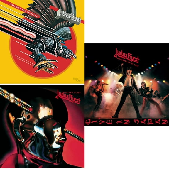 Screaming For Vengeance (180G/Dl Card) & Stained Class (180G/Dl Card) & Unleashed In The East: Live In Japan (180G/Dl Card) [LP Vinyl Bundle]