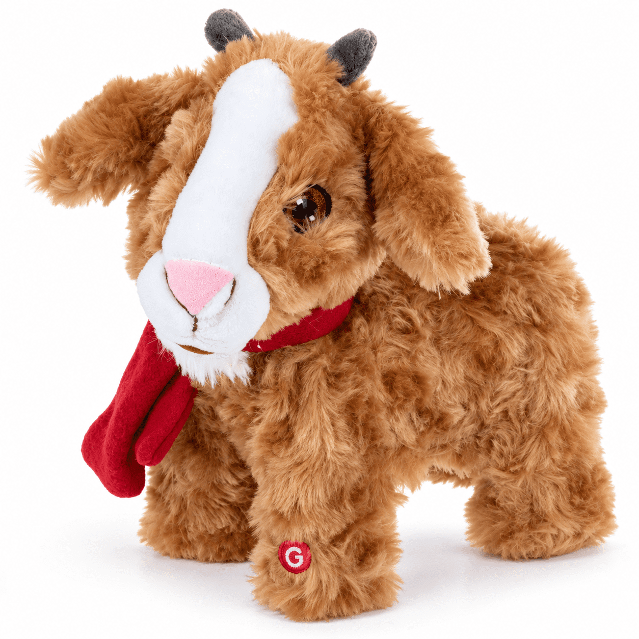 Screaming Funnt Screaming Goat Animated Christmas Plush, 9.5 Inch Singing Goat with ...