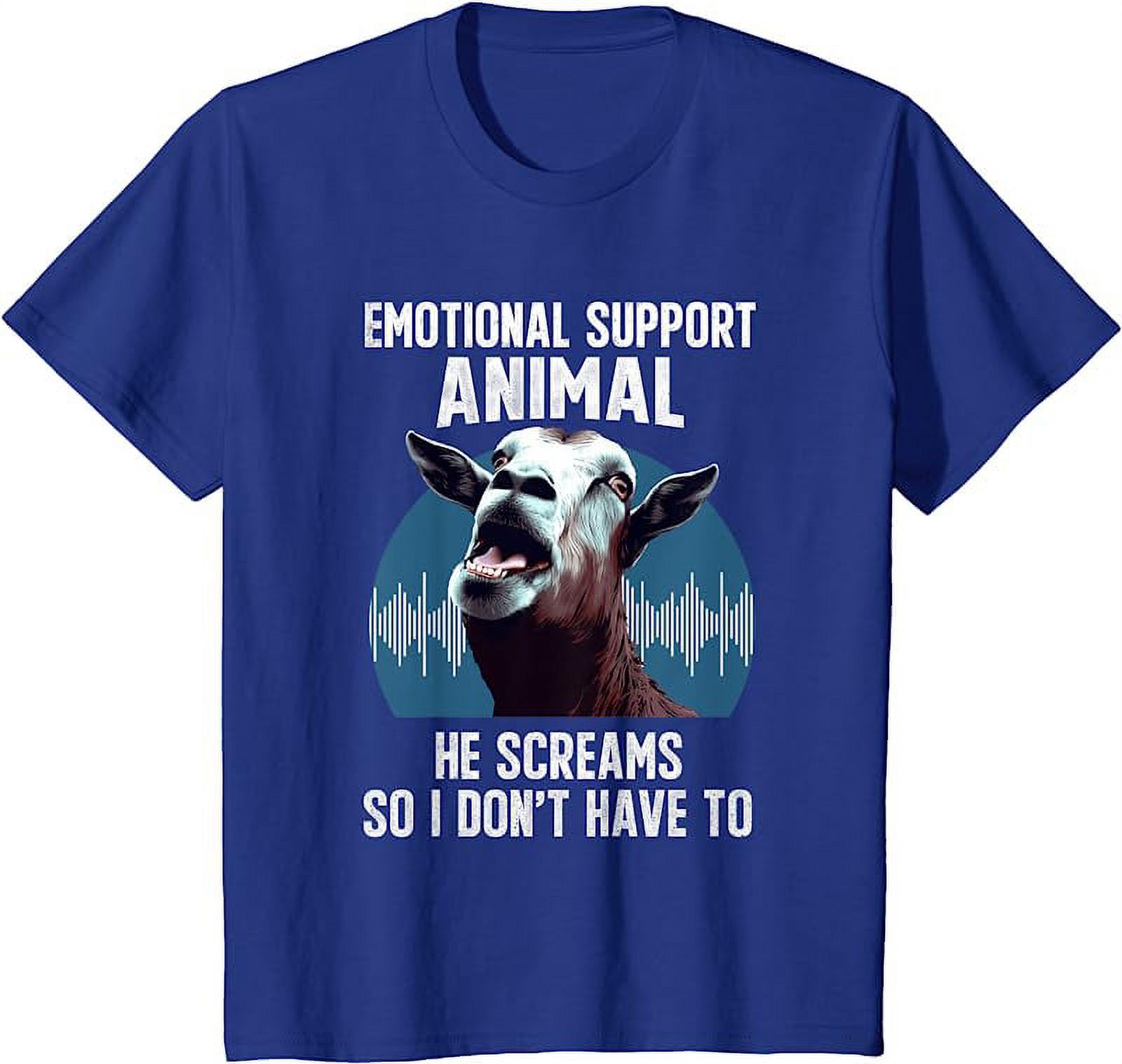 Screaming Goat Emotional Support Animal Goat Owner Raiser TShirt