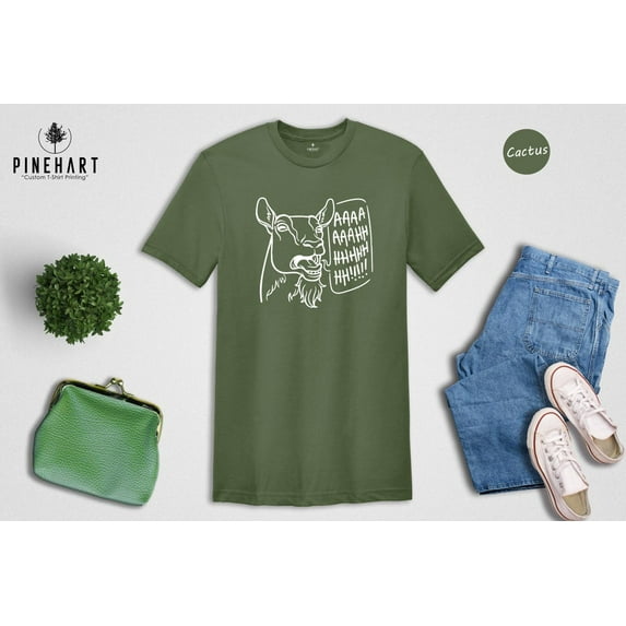 Screaming Goat T-Shirt: Animal Lover Tee SWEATSHIRT All Size S-5XL