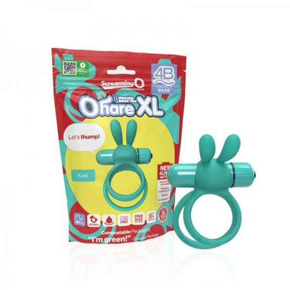 4B Ohare XL Penis Ring – Kiwi, Vibrating, Waterproof, Reusable