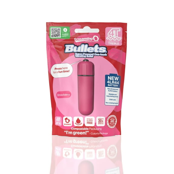 Screaming O 4T Bullet Vibrator Strawberry