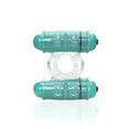 thumbnail image 1 of Screaming O 4T Double Wammy Vibrating Couples Ring Green Waterproof Silicone, 1 of 4