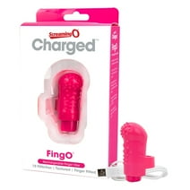 Screaming O Charged FingO Vooom Mini Vibe, Pink - Finger Vibrator - Clit vibrator - Waterproof Mini Vibrator - Vibrator Bullet - Discreet Vibrator Bullet Women Toy, Personal Stimulator