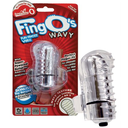Screaming O Fingo'S Wavy Finger Vibrator, Clear