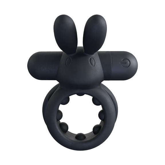 Screaming O Ohare Rechargeable Silicone Vibrating Penis Ring, Black