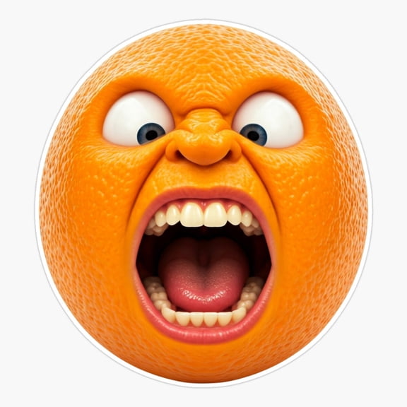 Screaming Orange Er, Phone Decal Water Bottle Stickers Car Decals, Funny Birthday Gift