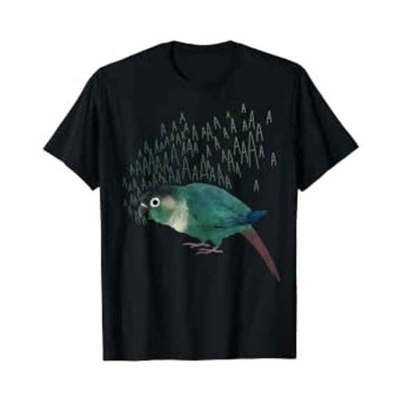 Screaming Turquoise Green Cheek Conure T-Shirt