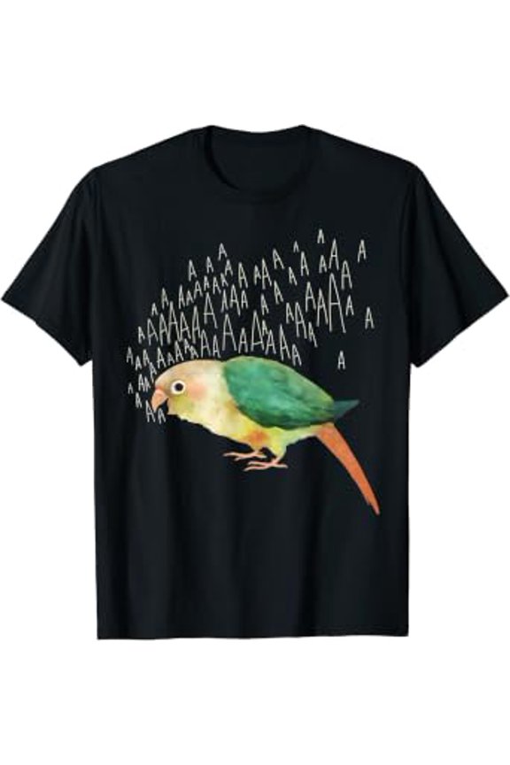Screaming Turquoise Pineapple Green Cheek Conure Bird Lover T-Shirt
