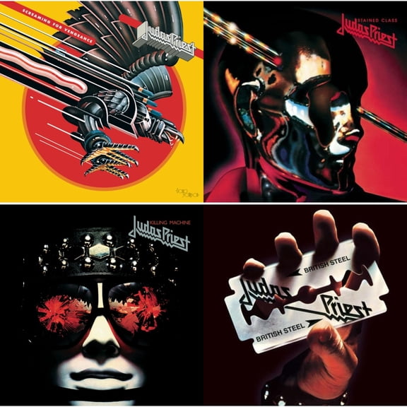 Stained Class (180G/Dl Card) & Killing Machine (180G/Dl Card) & Screaming For Vengeance (180G/Dl Card) & British Steel (180G)(Dl Code) [LP Vinyl Bundle]