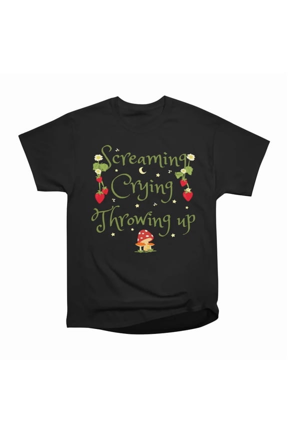 Screaming crying throwing up T-Shirt Tee Gift For Him Merch For Her Apparel For Friend