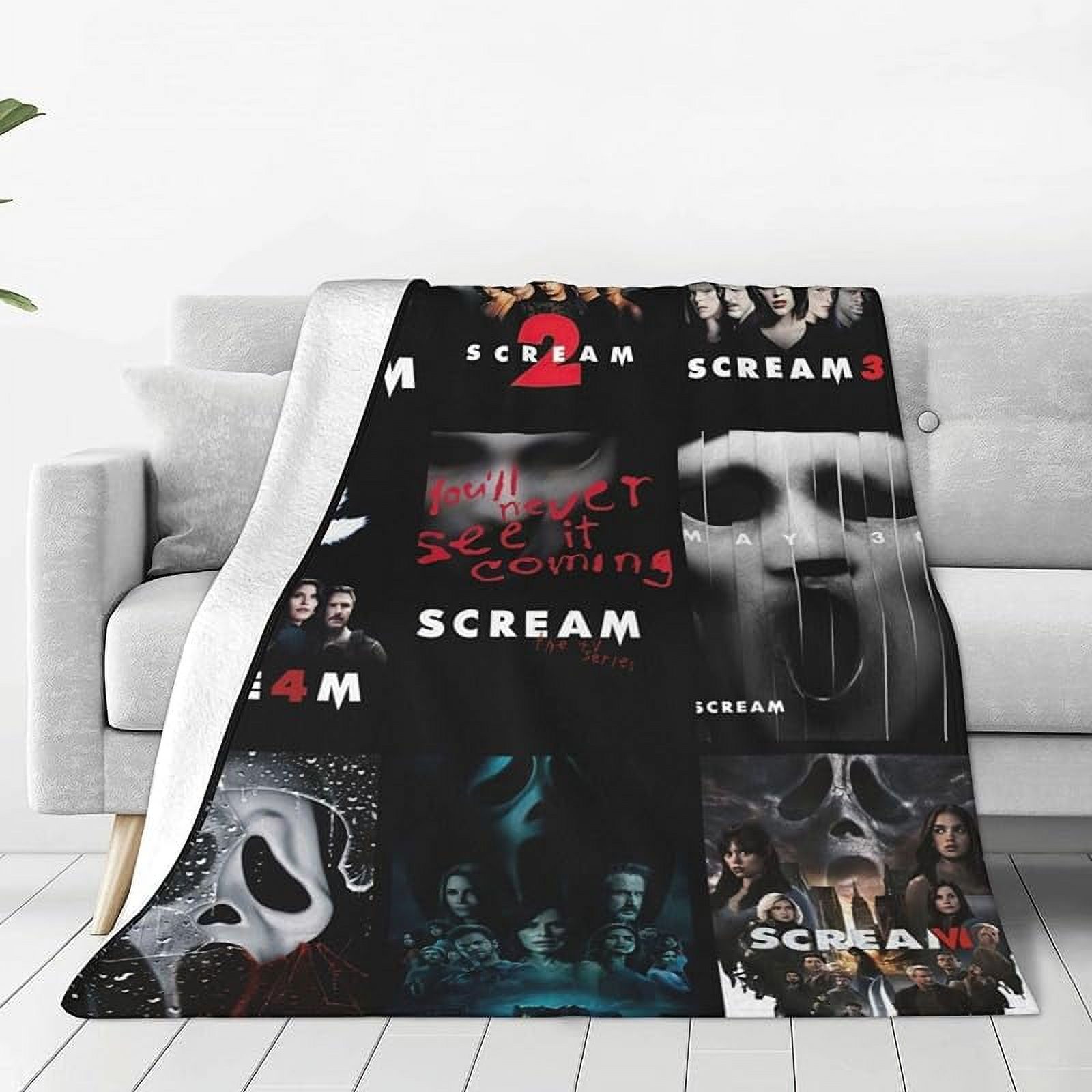 Screams Blanket Horror Movie Throw Blankets Flannel Fleece Blankets