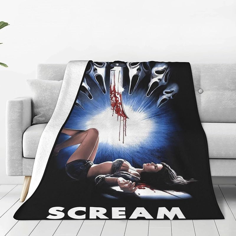 Screams Blanket Horror Movie Throw Blankets Flannel Fleece Blankets