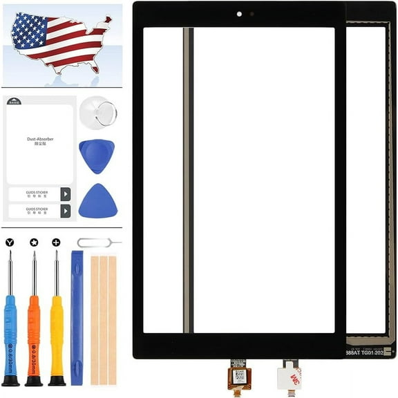 Screen for Amazon Fire HD 10 HD10 2019 9th M2V3R5 Touch Screen Digitizer Full Outer Glass Panel Lens Replacement with Free Tools (Not Including LCD Display)