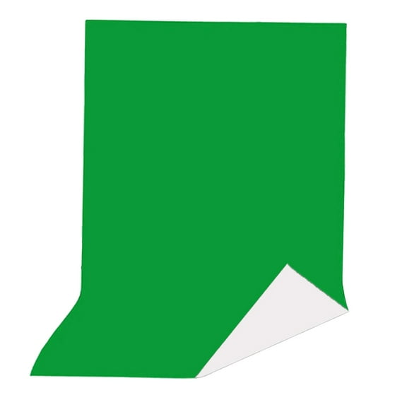 Screen Backdrop Dual Color Parties Curtain Wrinkle Resistant Background for Video Recording , 1.5mx2 White 1.5mx2m Green White