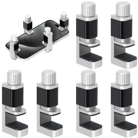 6Pcs Phone Screen Repair Clamp Tools Adaptable Fastening Universal Cellphone Screen Clip Holder Frame Fixing Tool Compatible for Phone, Pad Mac PC Laptops Tablets LCD LED Screen