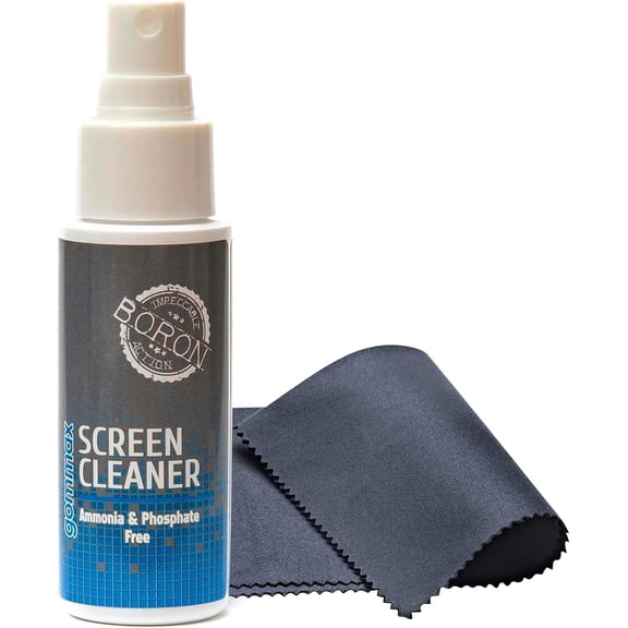 Screen Cleaner Spray Bottle with Microfiber Cloth for Electronical Devices (1.70 Ounces), Ideal for Laptops, Computers, Tv Screens, Phone Screens, Tablets, Camera Lenses, E-Readers, Eyeglasses