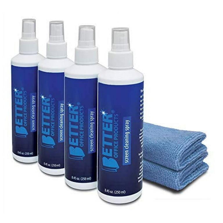 Pristine Screen 4pk All-in-One Spray and Wipe Screen Cleaner For All Screens  