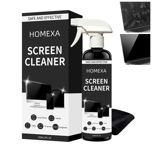 Screen Cleaner Spray for TV, Laptop, Smartphone - Lint Free LCD LED OLED Electronic Device Cleaning