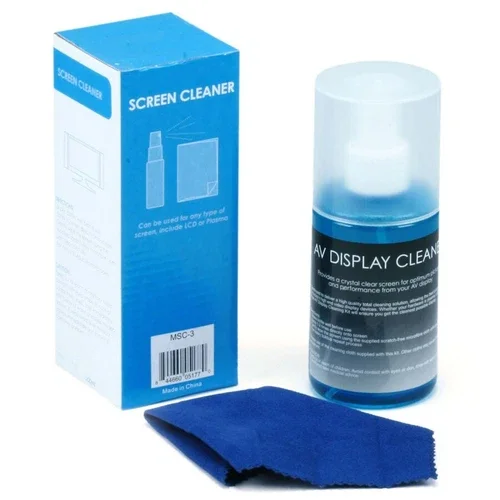 Screen Cleaning Kit 200 Ml Cleaner + Cloth Lcd Plasma Pc Laptop Tablet Monitor