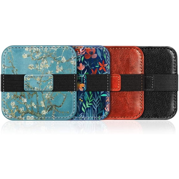 Screen Cleaning Pad, [4 Pack] Soft Cloth Wipes Screen Cleaner with Elastic Strap for iPad, iPhone, MacBook, Tablets, Laptop (Blossom)