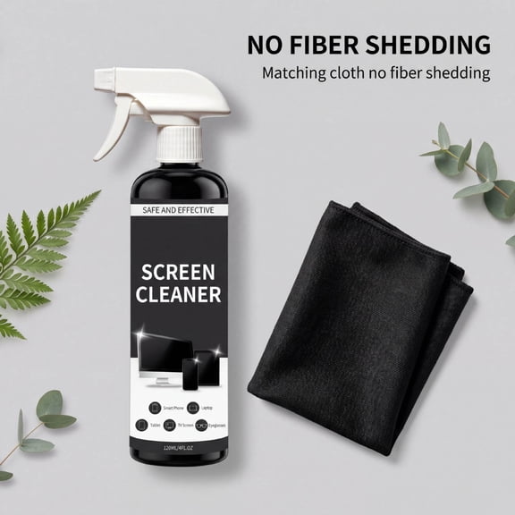 Screen Cleaning Spray,Streak-Free Cleaner for Phone,Computer,TVand Tablet Displays,4 fl oz Gentle Formula for Daily Electronics Maintenance
