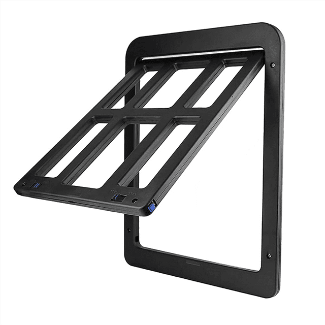 Screen Door 9.8inchX12.4inch Door with Flap Lockable Dog Door