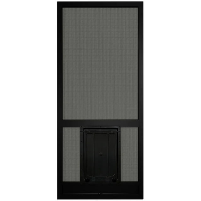 PCA CC Aluminum Screen Door with Large Builtin Dog Door