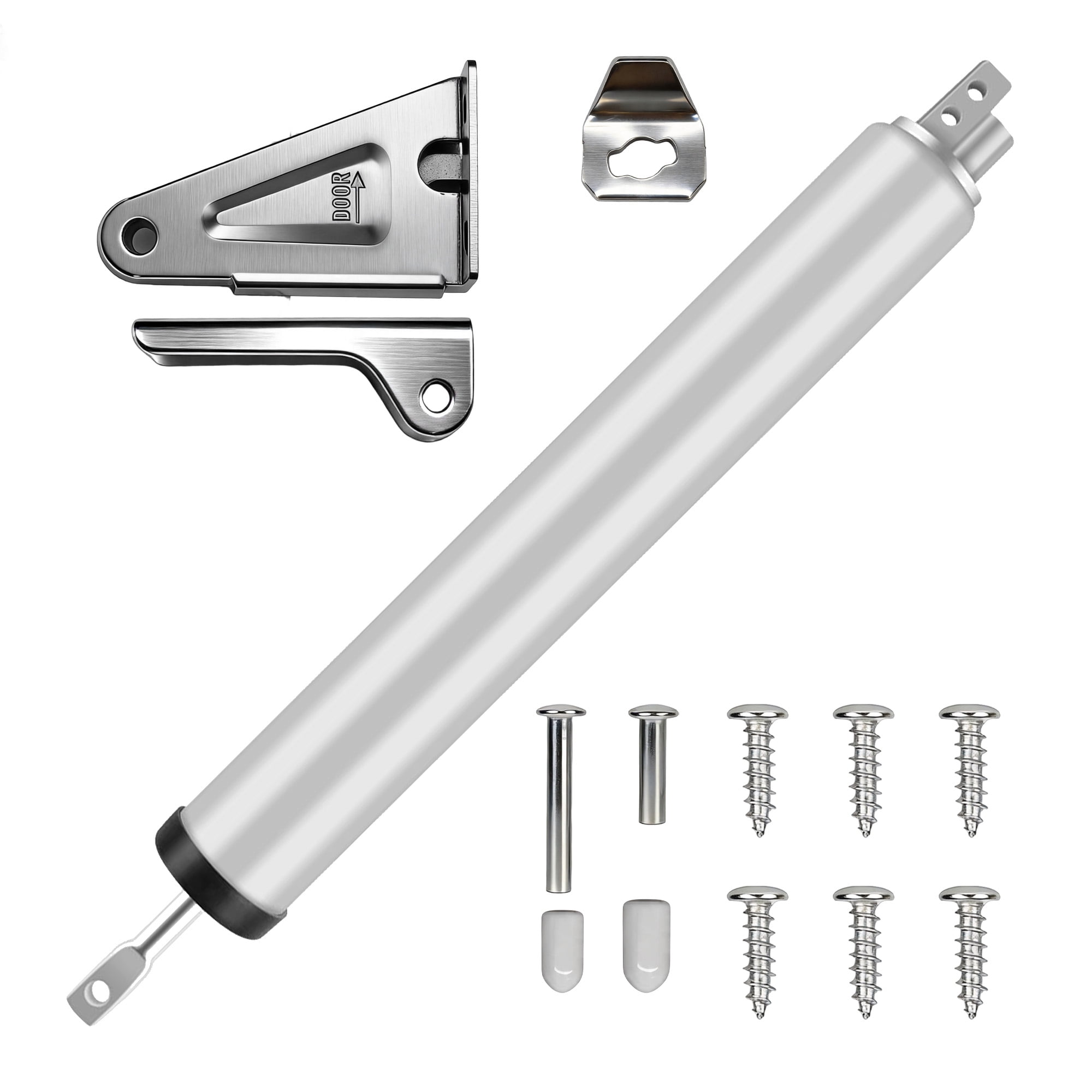 Screen Door Closers, Storm Door Closer Heavy Duty Screen Door Shock Adjustable Cushion Speed Screen Door Pneumatic Closer, Screen Security Doors Storm Door Shocks Smooth Door Closer