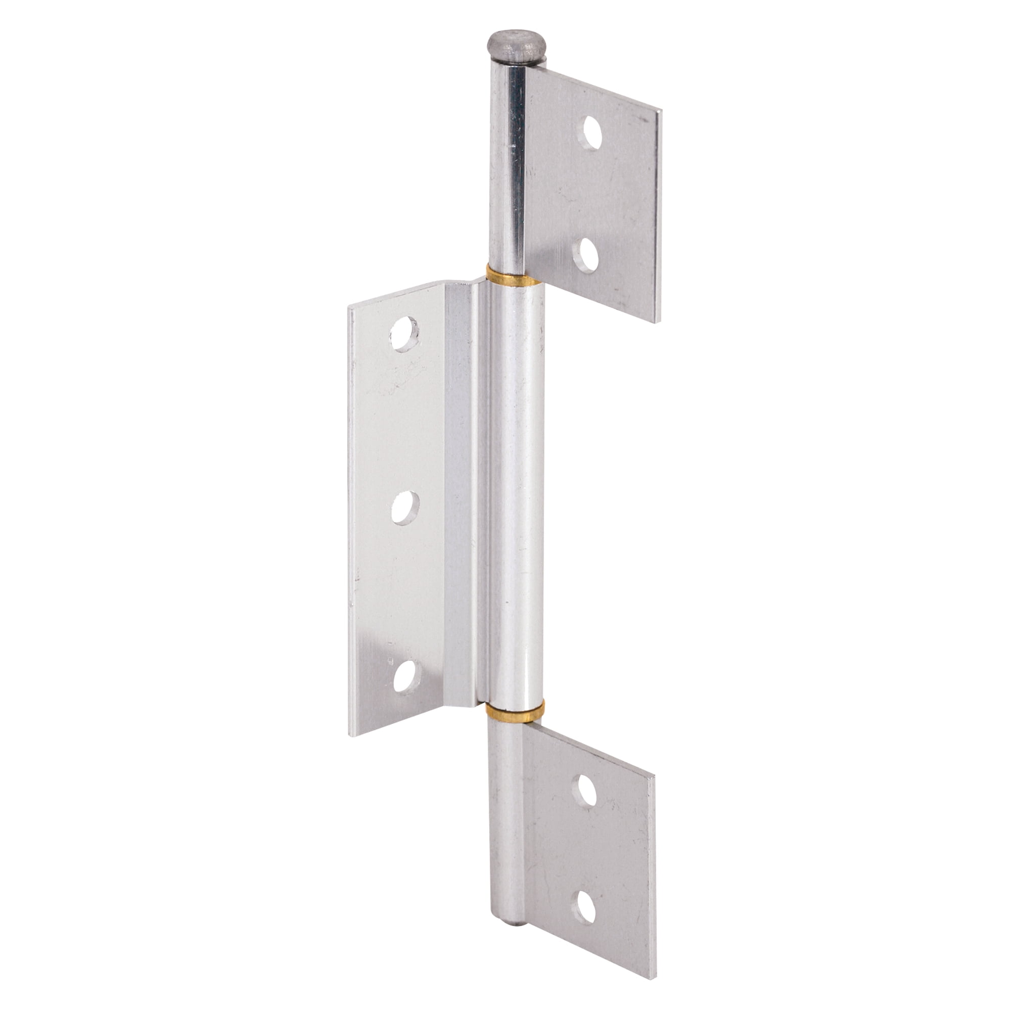 Natural Aluminum Offset Storm Door Hinge with Fixed Pin
