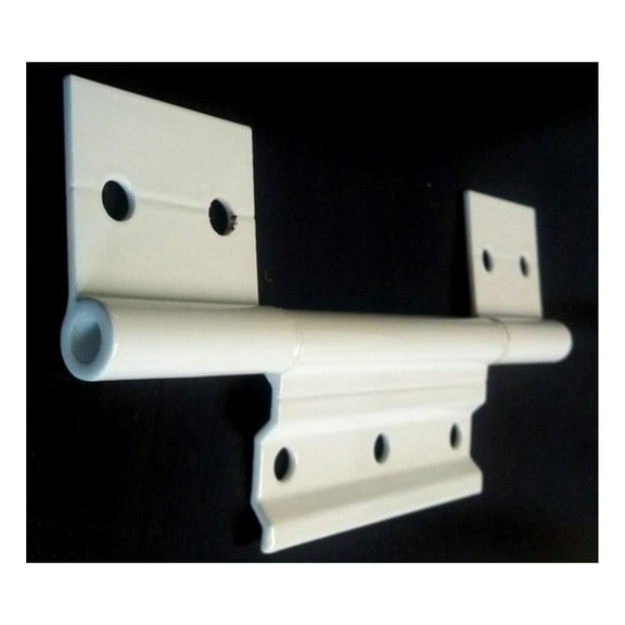 Screen Door Hinges - 2 Pack White Aluminum Extruded Hinges for Storm Doors; Rust-Proof, Smooth Operation with Brass Bushing; Ideal Replacement Hardware