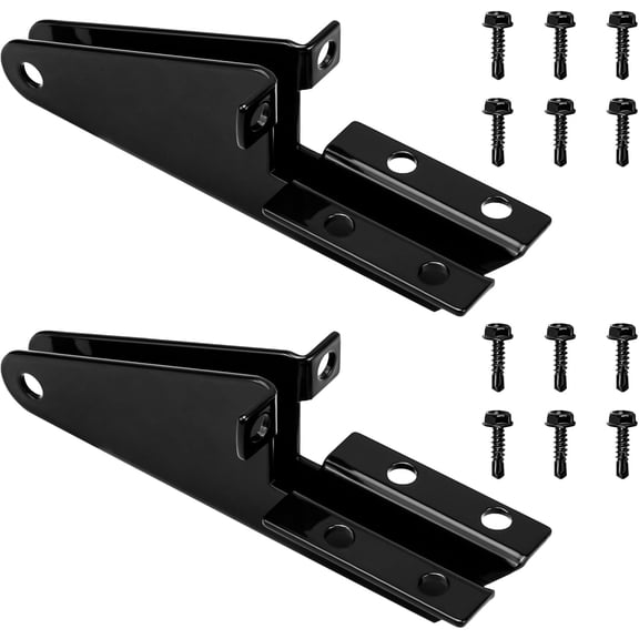 Screen Door Jamb Bracket Aluminum (Black) 4.26 Inches, Closer | Bracket, Storm Hardware Replacement Parts for Closers, Use with V1709 and V1346, 2 Pack